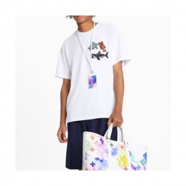 Louis vuitton  Mm/Wm Logo Short Sleeved Tshirts White - 루이비통 2021 남/녀 로고 반팔티 Lou02813x Size(s 