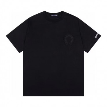 Chrome hearts  Mens Logo Casual Short Sleeved Tshirts White - 크롬하츠 2024 남성 로고 캐쥬얼 반팔티 Chr0280x Size(xs 