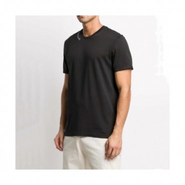 Ferragamo   Mens Basic Logo Cotton Short Sleeved Tshirts Black - 페라가모 2021 남성 베이직 로고 코튼 반팔티 Fer0328x Size(s 