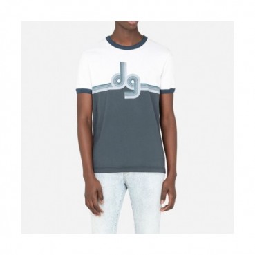 [기획상품]Dolce&Gabbana  Mens Logo Silket Short Sleeved Tshirts White - 돌체앤가바나 2021 남성 로고 실켓 반팔티 Dol0322x Size(m 