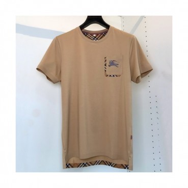 Burberry  Mens Logo Cotton Short Sleeved Tshirts Camel - 버버리 2021 남성 로고 코튼 반팔티 Bur03858x Size(m 