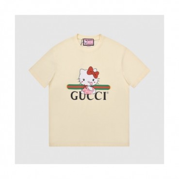 Gucci  Mm/Wm Logo Short Sleeved Tshirts Ivory - 구찌 2021 남/녀 로고 반팔티 Guc03659x Size(s 