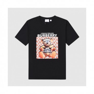 Burberry  Mm/Wm Logo Cotton Short Sleeved Tshirts Black - 버버리 2021 남/녀 로고 코튼 반팔티 Bur03855x Size(xs 