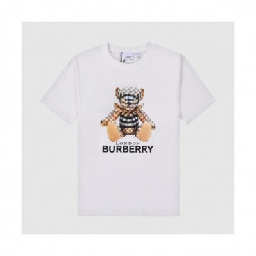 Burberry  Mm/Wm Logo Cotton Short Sleeved Tshirts White - 버버리 2021 남/녀 로고 코튼 반팔티 Bur03854x Size(xs 