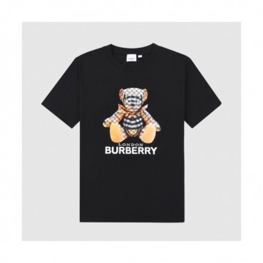 Burberry  Mm/Wm Logo Cotton Short Sleeved Tshirts Black - 버버리 2021 남/녀 로고 코튼 반팔티 Bur03853x Size(xs 
