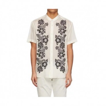 Saint Lauren Mens Trendy Shirs - 입생로랑 남성 플라워 반팔티 