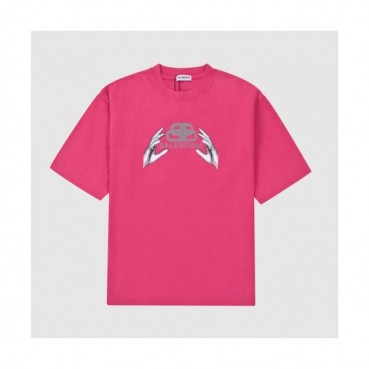 Balenciaga  Mm/Wm Logo Cotton Short Sleeved Tshirts Pink - 발렌시아가 2021 남/녀 로고 코튼 반팔티 Bal01013x Size(xs 