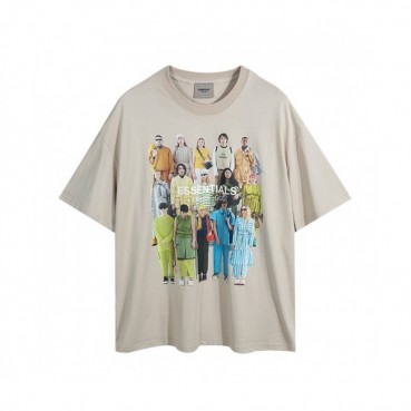 Fear of god  Mm/Wm Minimal Cotton Short Sleeved Tshirts Beige - 피어오브갓 2021 남/녀 미니멀 코튼 반팔티 Fea0267x Size(s 