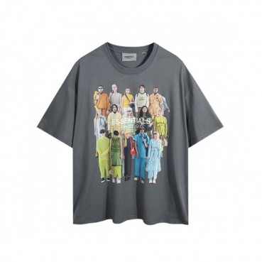 Fear of god  Mm/Wm Minimal Cotton Short Sleeved Tshirts Gray - 피어오브갓 2021 남/녀 미니멀 코튼 반팔티 Fea0266x Size(s 