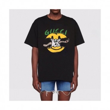 Gucci  Mm/Wm Logo Short Sleeved Tshirts Black - 구찌 2021 남/녀 로고 반팔티 Guc03654x Size(xs 