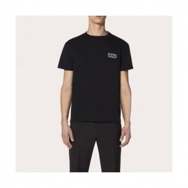 [발렌티노]Valentino 2021 Mens Logo Crew-neck Short Sleeved Tshirts 