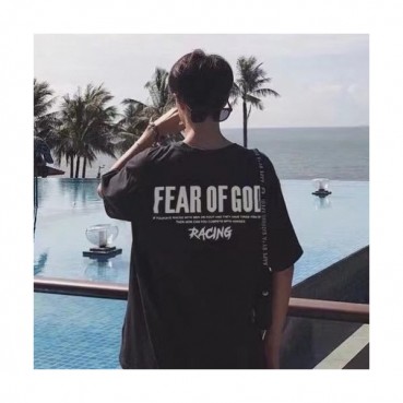 Fear of god  Mm/Wm Minimal Cotton Short Sleeved Tshirts Black - 피어오브갓 2021 남/녀 미니멀 코튼 반팔티 Fea0256x Size(s 