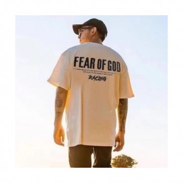 [추천템]Fear of god  Mm/Wm Minimal Cotton Short Sleeved Tshirts Beige - 피어오브갓 2021 남/녀 미니멀 코튼 반팔티 Fea0261x Size(s 