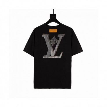 [유니크]Louis vuitton  Mm/Wm Logo Short Sleeved Tshirts black - 루이비통 2021 남/녀 로고 반팔티 Lou02788x Size(xs 