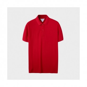 Bottega Veneta 2021 Mens Business Polo Short-sleeved Tshirts Red 