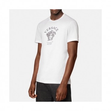 [럭셔리]Versace 2021 Mens Logo Short Sleeved Tshirts White - 베르사체 2021 남성 메두사 반팔티 Ver0816x Size(s 
