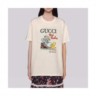 Gucci  Mm/Wm Logo Short Sleeved Tshirts Ivory - 구찌 2021 남/녀 로고 반팔티 Guc03633x Size(xs 