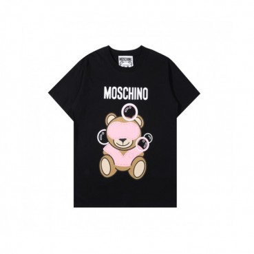 [모스키노]Moschino 2021 Mm/Wm Logo Cotton Short Sleeved Tshirts Black - 모스키노 2021 남/녀 로고 코튼 반팔티 Mos0161x Size(xs 