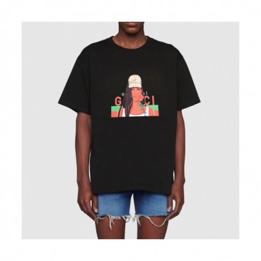 Gucci  Mm/Wm Logo Short Sleeved Tshirts Black - 구찌 2021 남/녀 로고 반팔티 Guc03632x Size(xs 