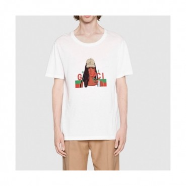 Gucci  Mm/Wm Logo Short Sleeved Tshirts White - 구찌 2021 남/녀 로고 반팔티 Guc03631x Size(xs 