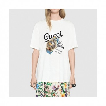 Gucci  Mm/Wm Logo Short Sleeved Tshirts White - 구찌 2021 남/녀 로고 반팔티 Guc03641x Size(xs 