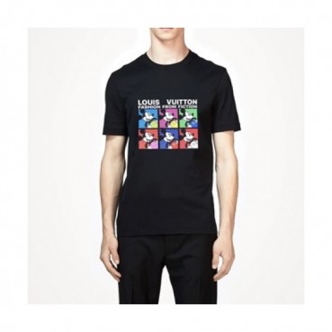 Louis vuitton  Mm/Wm Logo Short Sleeved Tshirts black - 루이비통 2021 남/녀 로고 반팔티 Lou02771x Size(xs 