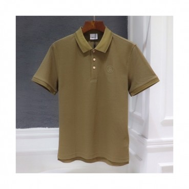 Burberry  Mens Logo Cotton Short Sleeved Tshirts Khaki - 버버리 2021 남성 로고 코튼 반팔티 Bur03850x Size(m 