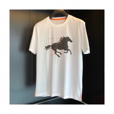 [에르메스]Hermes 2021 Mens Crew-neck Short Sleeved Tshirts 