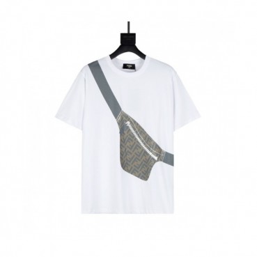 [펜디]Fendi 2021 Mens Logo Casual Short Sleeved Tshirts - 펜디 2021 남성 로고 캐쥬얼 코튼 반팔티 Fen0963x.Size(xs 