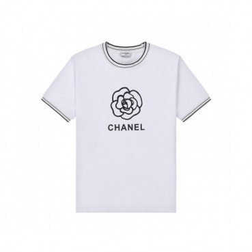 [샤넬]Chanel 2021 Mm/Wm 'CC' Logo Cotton Short Sleeved Tshirts - 샤넬 2021 남/녀 'CC'로고 코튼 반팔티 Cnl0673x.Size(s 