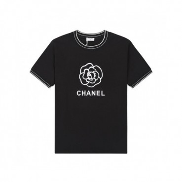 [샤넬]Chanel 2021 Mm/Wm 'CC' Logo Cotton Short Sleeved Tshirts - 샤넬 2021 남/녀 'CC'로고 코튼 반팔티 Cnl0672x.Size(s 