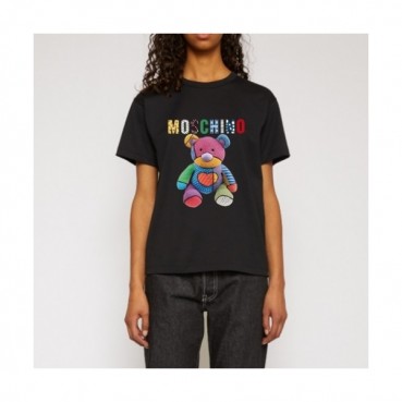 [모스키노]Moschino 2021 Mm/Wm Logo Cotton Short Sleeved Tshirts - 모스키노 2021 남/녀 로고 코튼 반팔티 Mos0155x.Size(m 