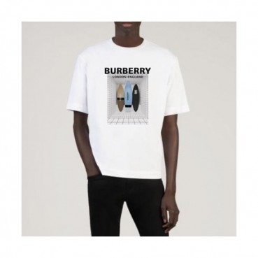 [버버리]Burberry 2021 Mm/Wm Logo Cotton Short Sleeved Tshirts - 버버리 2021 남/녀 로고 코튼 반팔티 Bur03826x.Size(m 