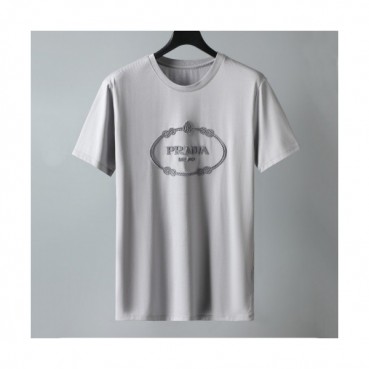 [프라다]Prada 2021 Mm/Wm Basic Logo Short Sleeved Tshirts  - 프라다 2021 남/녀 베이직 로고 반팔티 Pra02223x.Size(m 