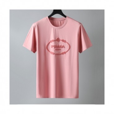 [프라다]Prada 2021 Mm/Wm Basic Logo Short Sleeved Tshirts  - 프라다 2021 남/녀 베이직 로고 반팔티 Pra02222x.Size(m 