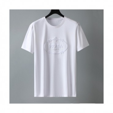 [프라다]Prada 2021 Mm/Wm Basic Logo Short Sleeved Tshirts  - 프라다 2021 남/녀 베이직 로고 반팔티 Pra02221x.Size(m 