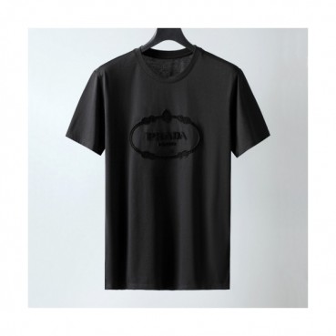 [프라다]Prada 2021 Mm/Wm Basic Logo Short Sleeved Tshirts  - 프라다 2021 남/녀 베이직 로고 반팔티 Pra02220x.Size(m 