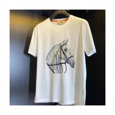 [에르메스]Hermes 2021 Mens Crew-neck Short Sleeved Tshirts 