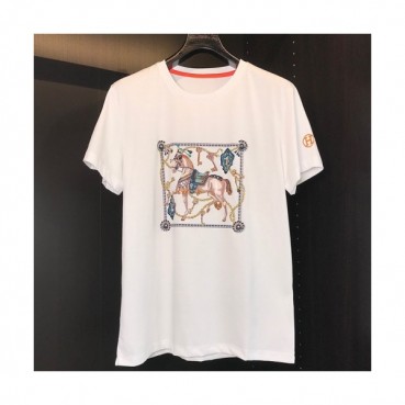 [에르메스]Hermes 2021 Mens Crew-neck Short Sleeved Tshirts 