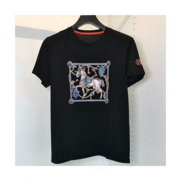 [에르메스]Hermes 2021 Mens Crew-neck Short Sleeved Tshirts 