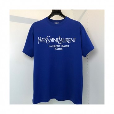 [입생로랑]Saint Laurent 2021 Mens Logo Cotton Short Sleeved Tshirs - 입생로랑 2021 남성 로고 코튼 반팔티 Ysl0115x.Size(s 