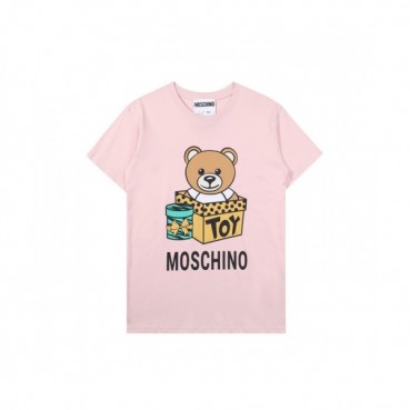 [모스키노]Moschino 2021 Mm/Wm Logo Cotton Short Sleeved Tshirts - 모스키노 2021 남/녀 로고 코튼 반팔티 Mos01154x.Size(s 