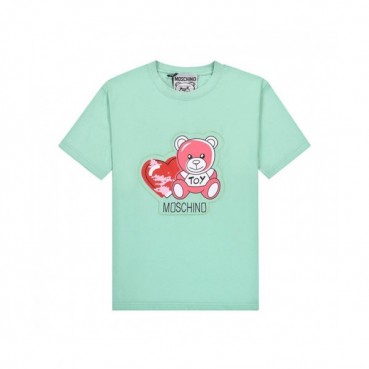 [모스키노]Moschino 2021 Mm/Wm Logo Cotton Short Sleeved Tshirts - 모스키노 2021 남/녀 로고 코튼 반팔티 Mos01149x.Size(s 