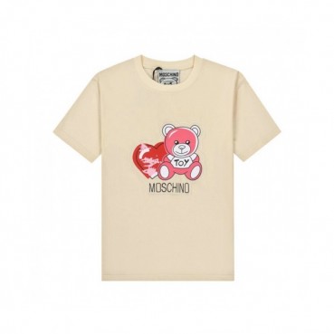 [모스키노]Moschino 2021 Mm/Wm Logo Cotton Short Sleeved Tshirts - 모스키노 2021 남/녀 로고 코튼 반팔티 Mos01150x.Size(s 