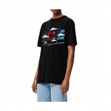 [매장판]Louis vuitton 2021 Mm/Wm Logo Short Sleeved Tshirts - 루이비통 2021 남/녀 로고 반팔티 Lou02752x.Size(s 