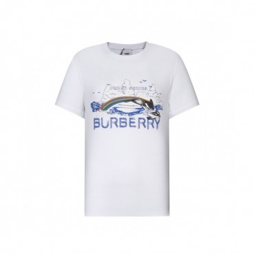 [버버리]Burberry 2021 Mm/Wm Logo Cotton Short Sleeved Tshirts - 버버리 2021 남/녀 로고 코튼 반팔티 Bur03810x.Size(s 