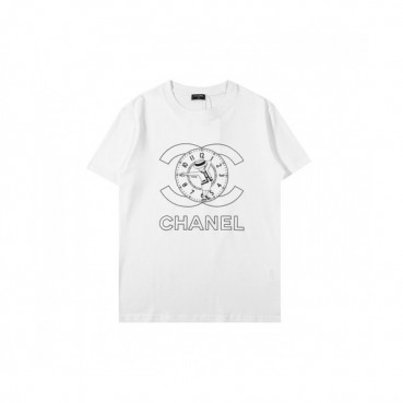 [샤넬]Chanel 2021 Mm/Wm 'CC' Logo Cotton Short Sleeved Tshirts - 샤넬 2021 남/녀 'CC'로고 코튼 반팔티 Cnl0671x.Size(s 