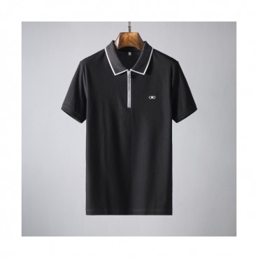[페라가모]Ferragamo 2021 Mens Basic Logo Cotton Short Sleeved Tshirts - 페라가모 2021 남성 베이직 로고 코튼 반팔티 Fer0328x.Size(m 