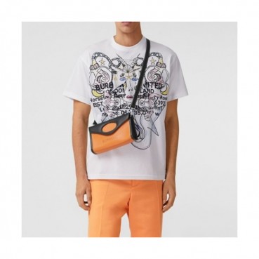 [버버리]Burberry 2021 Mm/Wm Logo Cotton Short Sleeved Tshirts - 버버리 2021 남/녀 로고 코튼 반팔티 Bur03799x.Size(s 