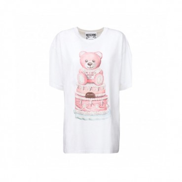 [모스키노]Moschino 2021 Mm/Wm Logo Cotton Short Sleeved Tshirts - 모스키노 2021 남/녀 로고 코튼 반팔티 Mos0148x.Size(s 